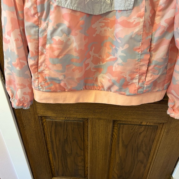 Kylie Jenner The Kylie Shop Candy Pink Camo Anorak Windbreaker Jacket Medium - Picture 6 of 10